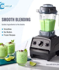 Mini Blender Tamper Plunger Replacement For 32 Oz And 48 Oz Standard Containers shown with green smoothie blender setup