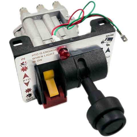 Power Take Off PTO Hoist Air Shift Control Valve With Switch And Brighter Light For Dump Truck Hydraulic System Replacement AV295 AV295 329358X Push To Connect Fittings Apsco Compatible Heavy Duty