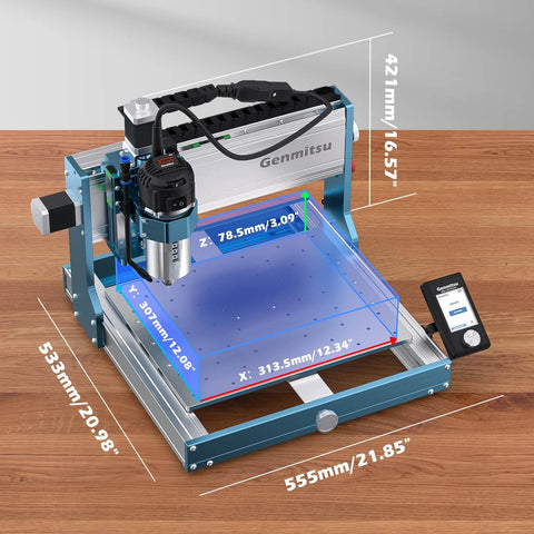 Beefy Ultra CNC Router Machine For Metal With 710W Spindle All Metal Frame 0.03mm Precision Dual Linear Guides And Ball Screws