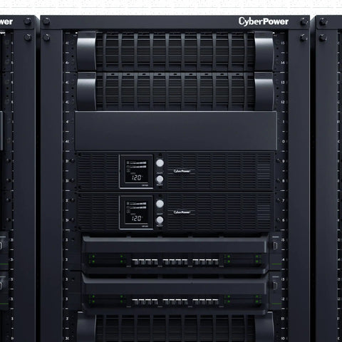 1500VA 900W Smart LCD UPS System With Eight Outlets AVR 2U Rack And Tower Battery Backup For Servers And Networking Gear App Control Plug And Play Real Time Status And Surge Protection