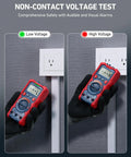 Digital Multimeter With TRMS 4000 Counts Auto Ranging Volt Meter Ohmmeter NCV Capable testing electrical outlet voltage