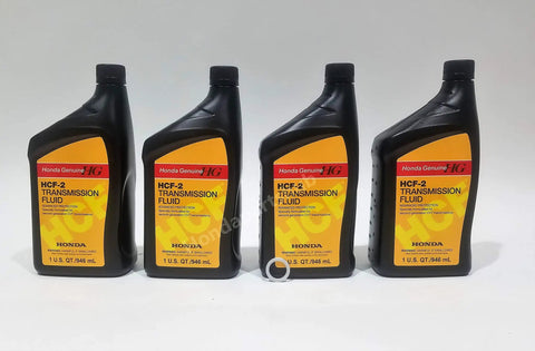 Honda HCF-2 Fluid 08200-HCF2 1 Qt 946 Ml Genuine OEM Not Aftermarket Black Exact Fit Durable High Quality For Your Honda Ride Easy Pour Long Lasting Performance