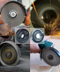 Two Pack 5/8-11 Angle Grinder Flange Nuts With No-Fuss Quick Release Self Locking Knurled Arbor Nut And Silver D Ring For Four And