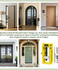 No Sweat Door Hinge Jig And Router Mortiser Guide With Grippy Silicone Base for various door hinge installations.