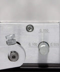 Close-up of Grain Mill With 7 Lb Aluminum Hopper And Two Beefy Adjustable Gap Rollers For Hand Crank Or Drill Powered Milling Integral Drive Shaft