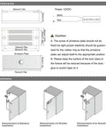 Installation guide for 130Lb Magnetic Door Lock With Remote Control Kit, including dimensions and mounting options for drawer and cabinet use.