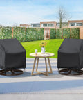 Heavy Duty Outdoor Swivel Lounge Chair Cover 2 Pack Waterproof Fits 30W x 34D x 38.5H Inches on patio furniture