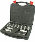 13 piece annular cutter set for Job Site Ready Magnetic Drill Press With 1700W Variable Speed Motor And Weldon Shank.