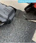 Hemunc 3‑pc oscillating multitool blade set for cutting asphalt shingles; metal blades, close-up view.