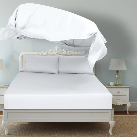 Super Soft Double Brushed Microfiber Full Flat Sheet Only Wrinkle Free Stain Resistant Hotel Quality Top Sheet For Your Full Size Bed In White Super Cozy Breathable 81 By 96 Inches