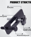 4 Pack 100x30mm Pressure Plate Clamps With M6 And M8 Screws For Small Woodworking Engraving Machines And Mini CNC Milling Tables diagram
