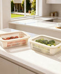 Square Glass Food Storage Containers With Glass Lids For Grab And Go Meals Microwave Safe Borosilicate Glass Leakproof Meal Prep Set BPA Free Removable Colander Silicone Lid 2 Pack