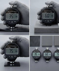 Pro Grade Digital Durometer And Shore A Hardness Tester Designed For Fast Bench Reads With A Sharp High Contrast Display Serving Up Rock Solid Measurements On Rubber And Polymer Samples Slick Handheld Carry, measuring hardness on different surfaces.