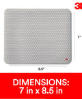 Precise Mouse Pad With Repositionable Adhesive Back For Optical Mice At High Speeds, Ultra Thin 8.5 x 7 Inches, Top View