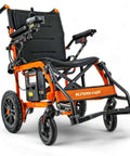 Front view of GoRide Series Lightweight Foldable Electric Wheelchair With Dual 250W Brushless Motors