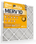 MERV 10 20x20x1 Pleated Air Filter Six Pack For AC Furnace And HVAC Systems Made In USA Removes Odor Mold Bacteria Smoke