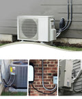 Heavy Duty Half Inch Liquid Tight Flexible Conduit Whips With 6 Foot 10 AWG 3 Wire Copper Cables For Outdoor Air Conditioning Units near AC units.