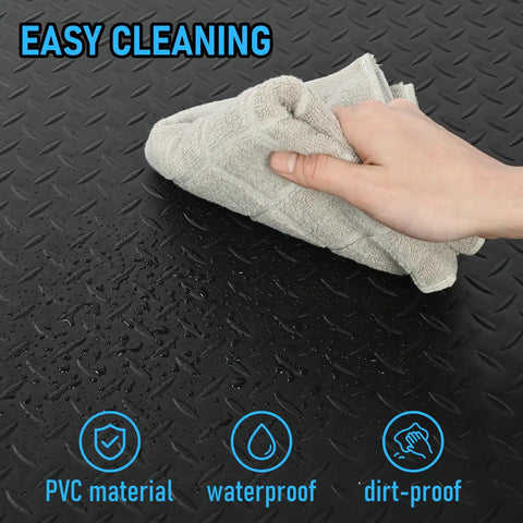 Hand wiping 3x5 Ft Anti Fatigue Floor Mat 15/16 Inch Thick Diamond Plate Non Slip Ergonomic Standing Mat for Industrial Grade Use