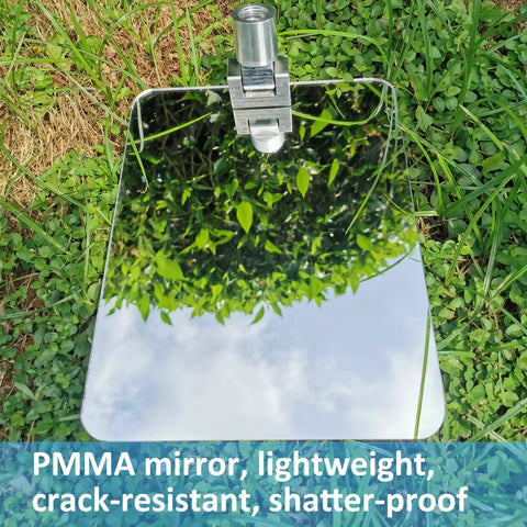 Under Vehicle Inspection Mirror With Large Clear Mirror And Three Quarters Inch Heavy Duty Extendable Poles for quick under car checks