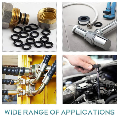 225 Piece Garage Ready Rubber O Ring Kit With 18 Sizes Heat Resistant And Corrosion Resistant O Rings for applications