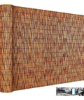 Natural Reed Fencing Roll For Balcony Patio Garden And Yard Privacy Screen Sixteen Point Four Feet Long Brown Eco Friendly Durable Easy To Install