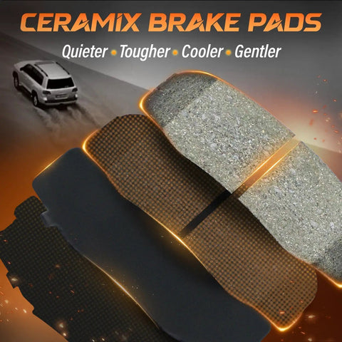 Geomet Coated Disc Rotors Front And Rear With Ceramic Brake Pads Brake Kit for quiet and tough braking