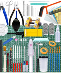 78 Piece Gundam Model Tools Kit For Building And Repairing Plastic Models With Pro Grade Knife And Blades, Precision Nippers, Files