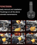 Steps to use Transmission Bushing Driver Tool Kit 39 Pc Set for Ford GM Chrysler Transmissions with Bearing Seal Installer