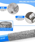 5-Piece Diamond Drill Bit Set For Tile And Stone with focus on 5/16 inch drill bit for ceramic glass porcelain marble granite.