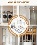 Bifold Door Hardware Repair Kit 4 Pack For Sliding Closet Doors With Top And Bottom Brackets Pivots And Guide Wheels image