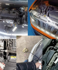 Hassle Free Grab And Go Portable Usb Oil Extractor Pump With Suction Syringe Flexible Hose used in car engine compartments for fluid extraction.