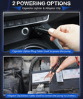 12V Electric Fuel Transfer Pump Kit With Hose For Gas And Diesel Quick No Mess Spill Free Refuel showing cigarette lighter and alligator clips