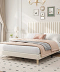 Level Up Your Sleep Setup With This Dope Queen Platform Bed Frame Wrapped In Plush Velvet Upholstery Featuring A Three Level Adjustable Tufted Headboard For Chill Nights in a modern bedroom setting.