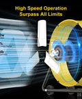 30 Inch High Velocity Industrial Drum Fan Delivers Up To 14000 CFM Beast-Level Airflow With 3 Speeds displayed in operation