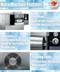 Heavy Duty Electric Ice Shaver Machine Crushing Blocks For Fluffy Snowflake Ice With Smart Air Cooling Setup Made For Food Trucks Milk Tea Shops And Patio Hangouts 750W Heavy Hitter features thick stainless steel body and cooling fan.