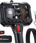 Beast Pro Grade Two Way Articulating Borescope With Light 1080P Endoscope Camera Flexible Probe And 5 Inch IPS Screen IP67 Waterproof 5 Foot Cable For Auto Aircraft And Industrial Inspections handheld unit with probe and 32GB card