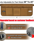 Heavy Duty Waxed Canvas Tool Apron With 13 Pockets And Nail Apron, Woodworking Belt For Pros And DIYers, Adjustable From 28 To 45 Inches