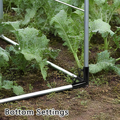 Flat Canopy Fittings Kit for 3/4 Inch EMT Poles, Includes 4 Three Way Elbows and 2 Four Way Couplers, Heavy Duty Metal Frame Connectors for Garden Greenhouse Tent Carport Shed and Golf Frame Projects, Easy Install