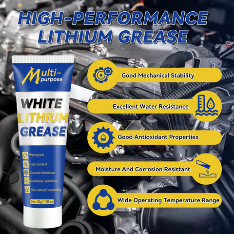 Do It All White Lithium Grease With Brush For Hinges Bearings Gears Track Rails Garage Doors And More