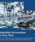Industrial Suction Cup 8 Pack with Silicone Tips for Automation Equipment, Pneumatic Vacuum Gripper on assembly line.