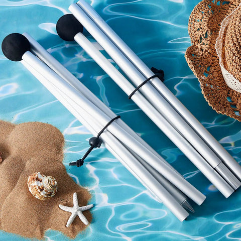 4 Pack Tent Poles Replacement Set Extra Canopy Poles For Beach Tents Parties Camping And Fishing 6.6 Feet Long Each Pole