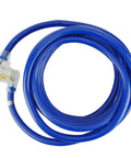 Heavy Duty 8 Gauge 3 Prong Welding Power Extension Cord 50 Amp 250V NEMA 6-50P to 6-50R Welder Cable, 25 ft blue coil