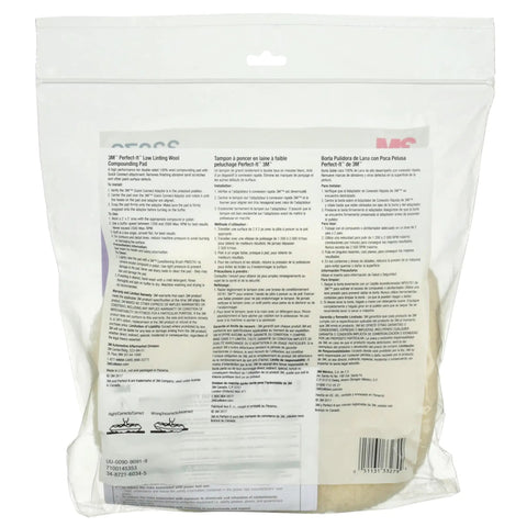 Packaging of Low Linting Wool Compounding Pad For Auto Detailing 9 Inch Double Sided Pro Grade Fast Cutting Wool Pad