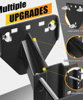 Close-up of Spare Tire Mount For Utility Trailers With 3 Nut Design showing reinforcement and bending features