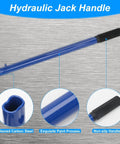Horizontal Hydraulic Floor Jack Handle Replacement For Cars, heavy duty carbon steel, durable, corrosion resistant, blue