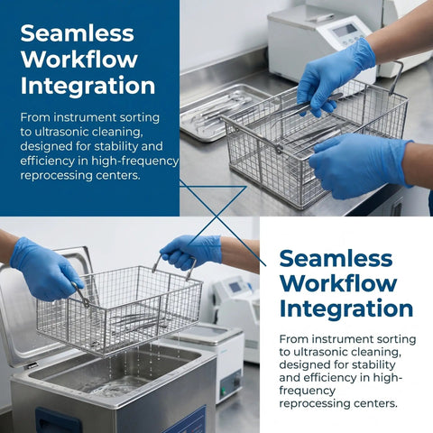 Ultrasonic Cleaning Basket For Delicate Gear And Jewelry Stainless Steel Lab Accessory That Keeps Small Parts Secure Boosts Fluid Circulation And Prevents Tangles In Watch Parts Jewelry Pieces And Tiny Tools. stainless steel mesh basket in ultrasonic cleaner