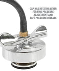 Radiator Pressure Test Kit For Coolant System Leaks With Adapters, Easy To Use Cap And Coolant Pressure Tester, visible cap adapter