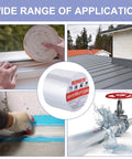 Pro Grade Outdoor Waterproof Butyl Tape 1.5mm Thick Seam Tape, 16.4ft long by 3.9in wide, used on gutters and pipes