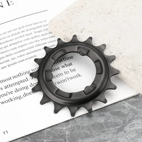 Two Pack 16 Tooth MTB Bike Sprocket Black 70mm Outer Diameter 34mm Inner Diameter Corrosion Resistant Easy Install