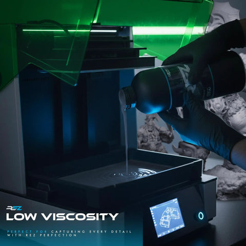 Heavy Hitting Gray UV Photopolymer Resin For SLA DLP LCD 3D Printers Knockout Detail Speed Cure And Rugged Impact Resistance Provides Clean Low Odor Operation Ideal For Machining Tough Functional Proofs Or Intricate Hobby Builds